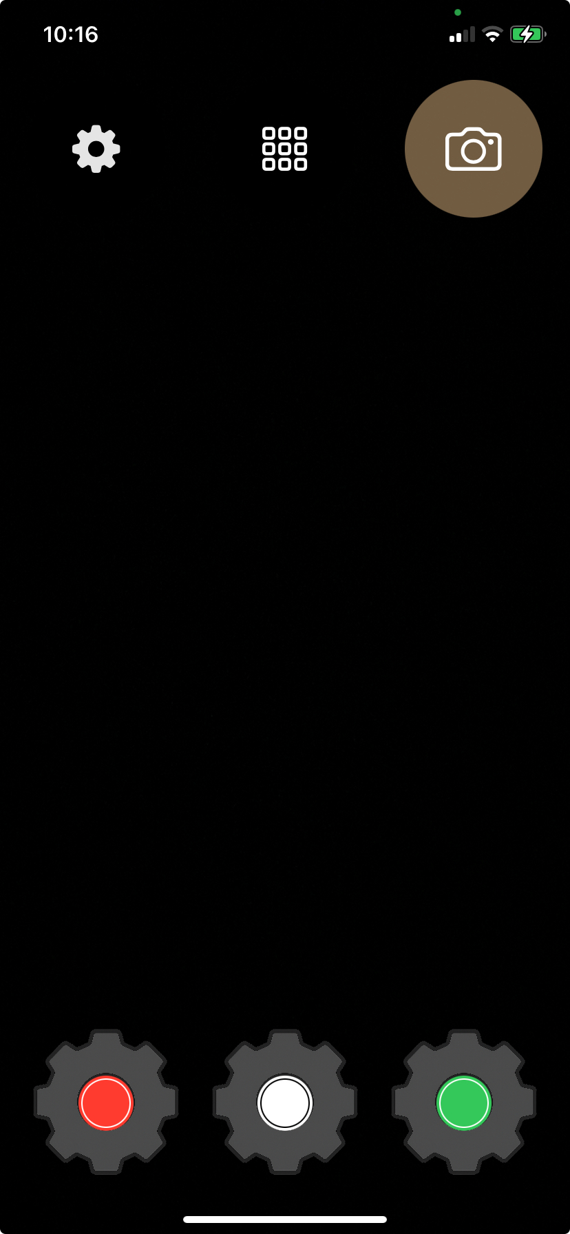 Acheiro camera home screen